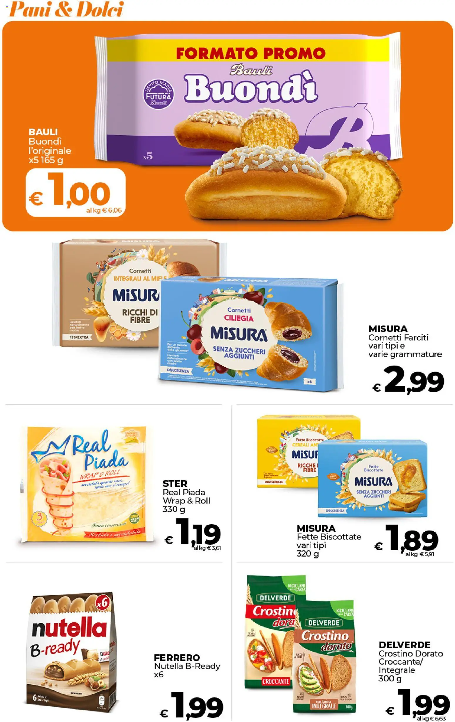 Volantino Ipercoop del 17.01.2026 | Pagina: 33 | Prodotti: Cereali, Farina, Nutella, Fette biscottate