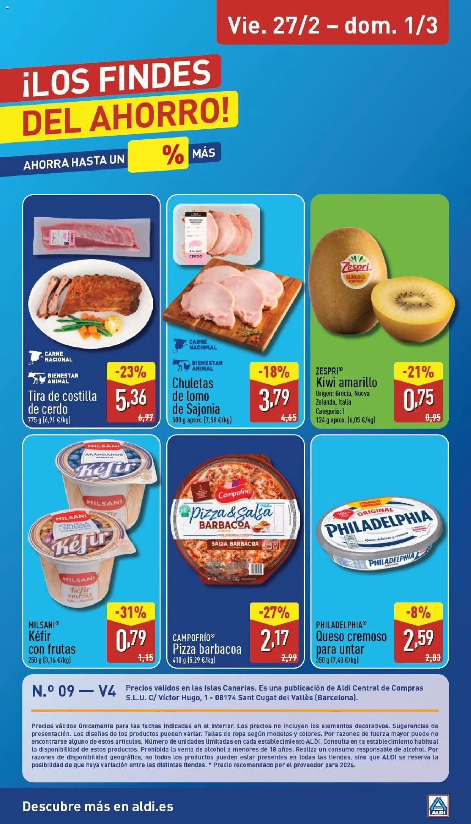 Aldi folleto Canarias │ válido desde el 23.02.2026 | Página: 32 | Productos: Cerdo, Ropa, Costilla de cerdo, Barbacoa