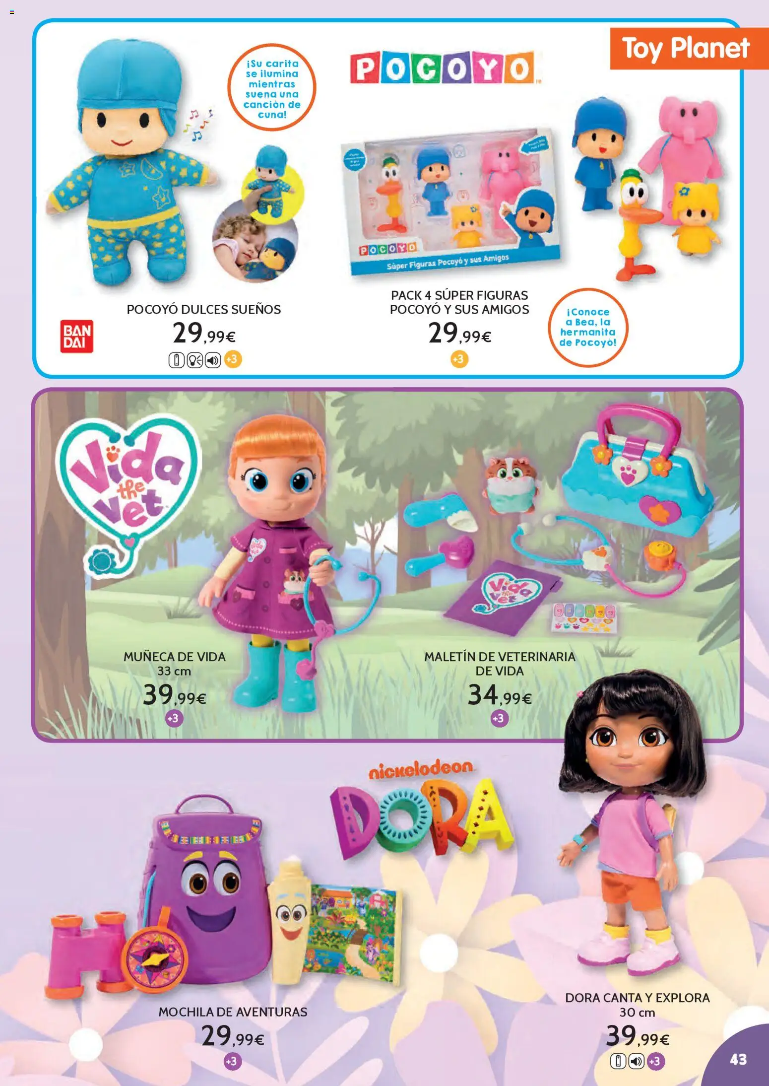 Toy Planet - Catálogo Juguetes Navidad │ válido desde el 03.11.2025 | Página: 43 | Productos: Mochila, Muñeca, Cuna