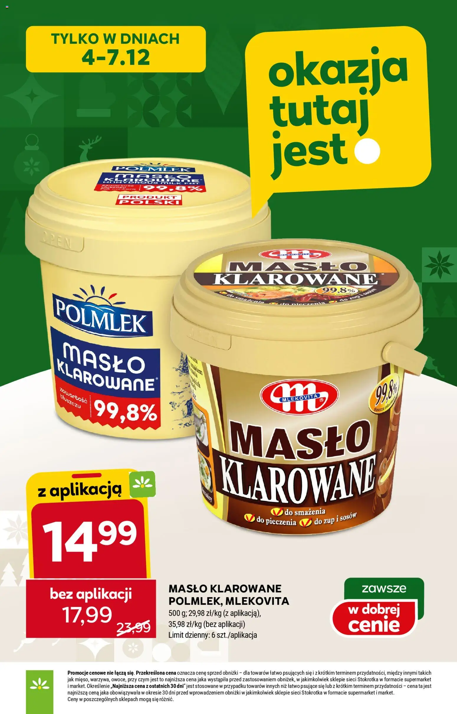 Stokrotka Gazetka - Market od 04.12.2025 | Strona: 2 | Produkty: Masło klarowane, Stokrotka, Masło