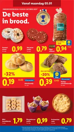 Kruimelvlaai room, Crumb pie with cream per piece - Voorbeeld van een folder van Lidl, geldig van 05.01.2026 | Pagina: 6