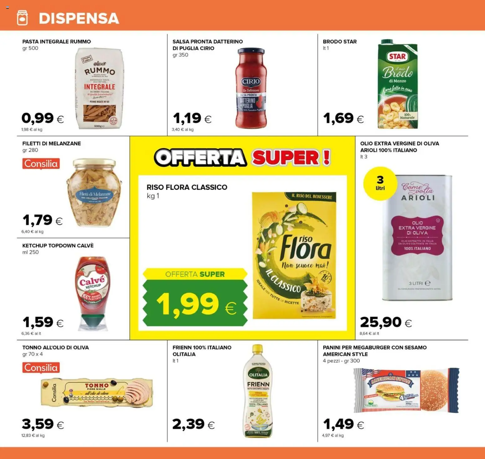 Volantino Oasi del 15.01.2026 | Pagina: 12 | Prodotti: Ketchup, Pasta, Tonno, Olio extra vergine