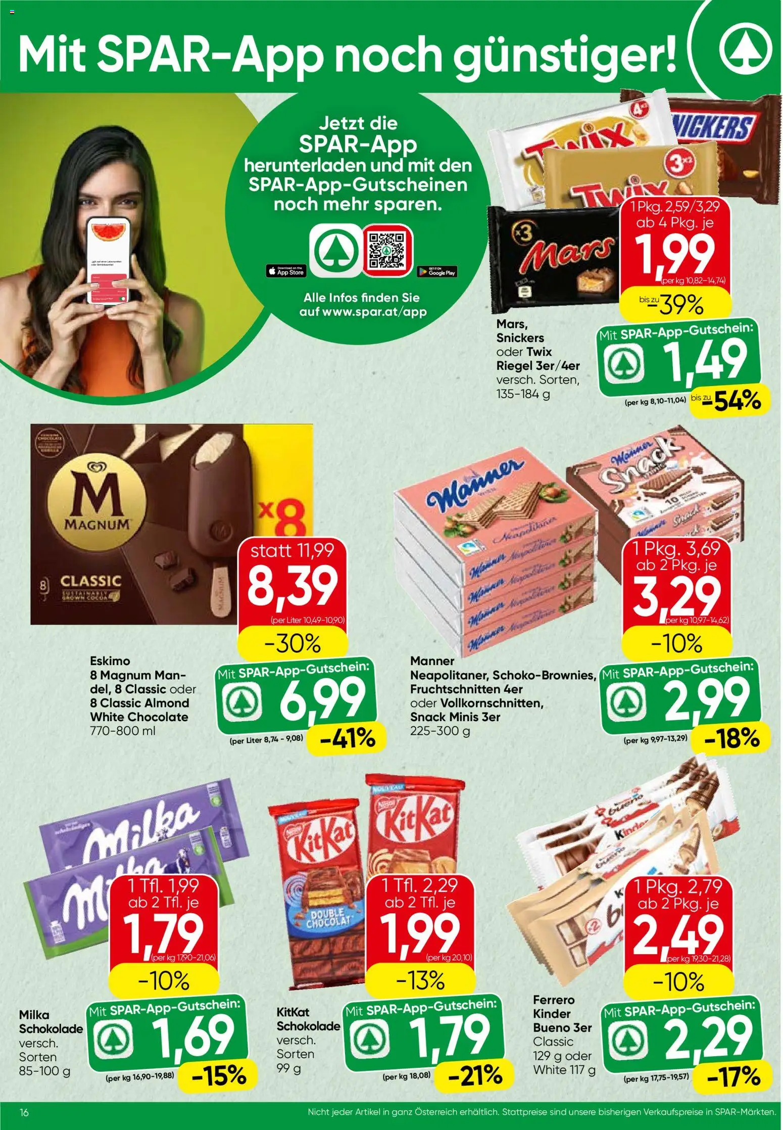 Spar Flugblatt - Kärnten gültig ab 09.04.2026 | Seite: 16 | Produkte: Schokolade