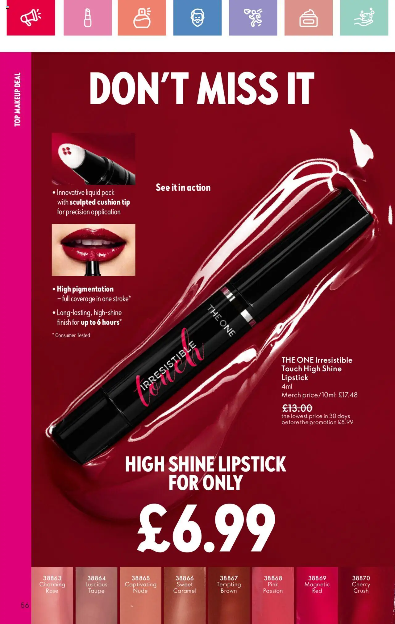  | Page: 56 | Products: Lipstick