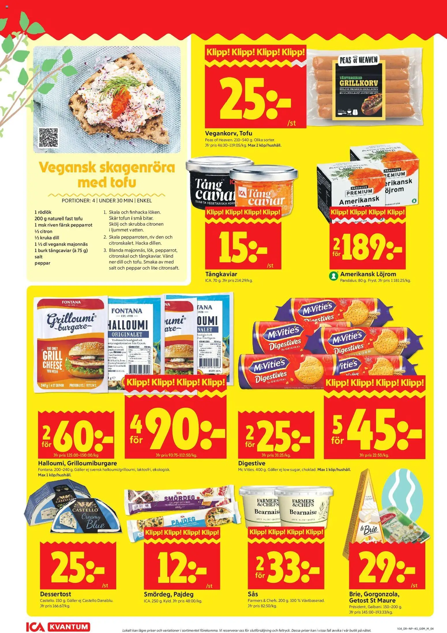 ICA Kvantum reklamblad aktuell från 30.03.2026 | Sida: 4 | Produkter: Galler, Peppar, Rödlök, Citron