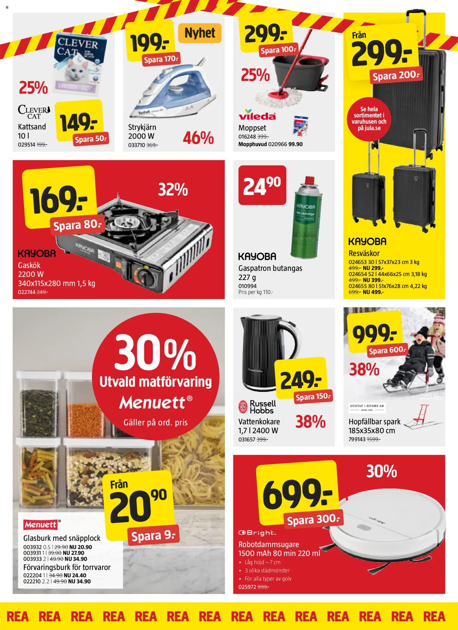 Jula reklamblad aktuell från 29.01.2026 | Sida: 6 | Produkter: Vattenkokare, Galler, Robotdammsugare