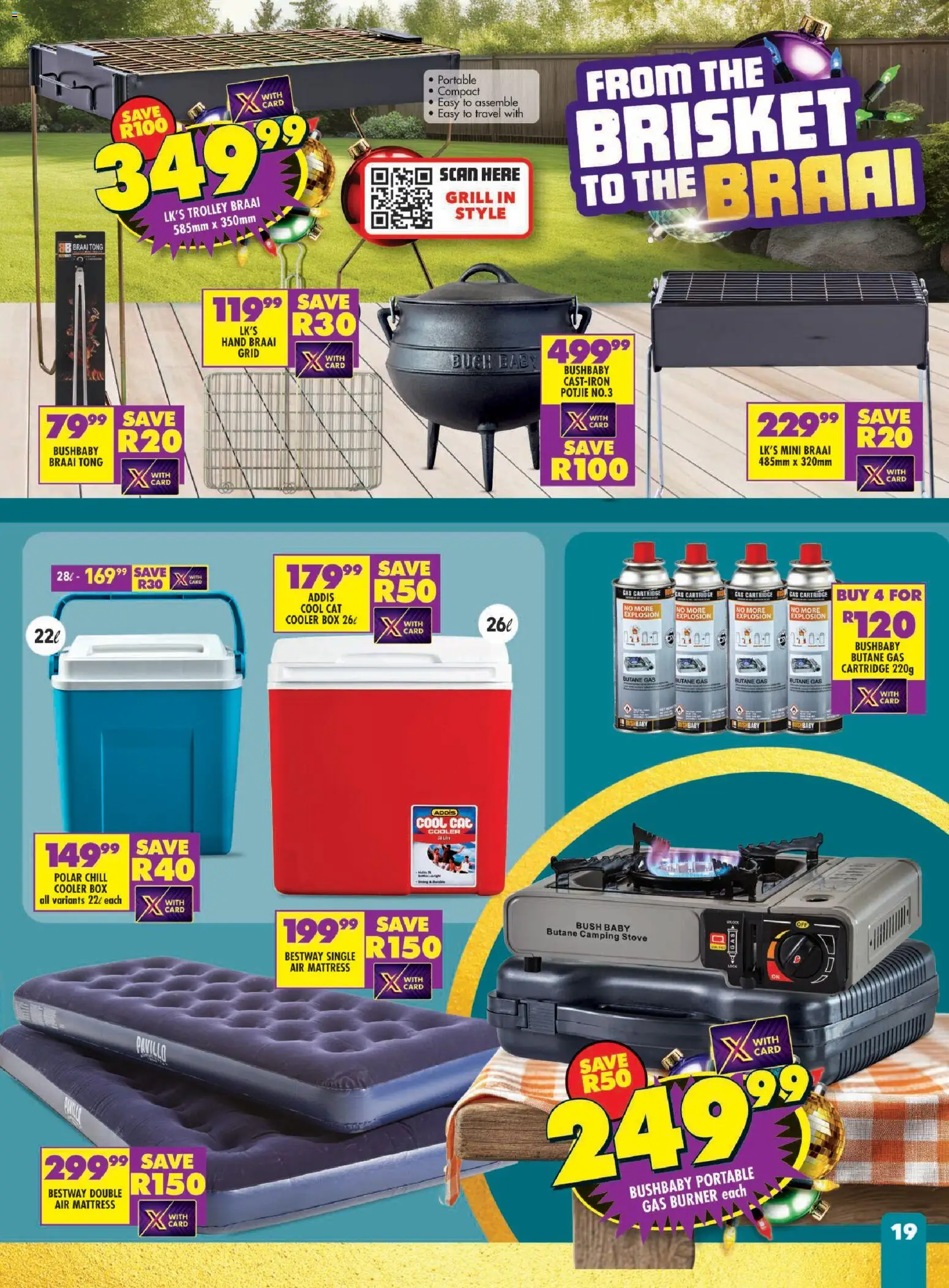 New Shoprite catalogue – valid from 24.11.2025 | Page: 19 | Products: Stove, Grill, Box, Cooler