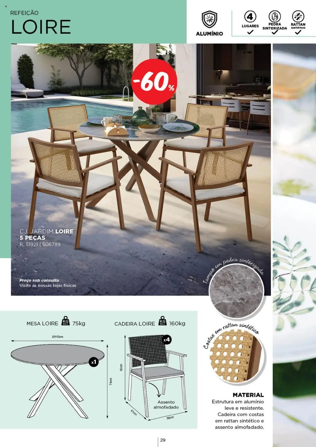 Espaço Casa - Catálogo  Ec Ar Livre  2025 │ válido de 04.03.2025 | Página: 29 | Produtos: Mesa, Cadeira