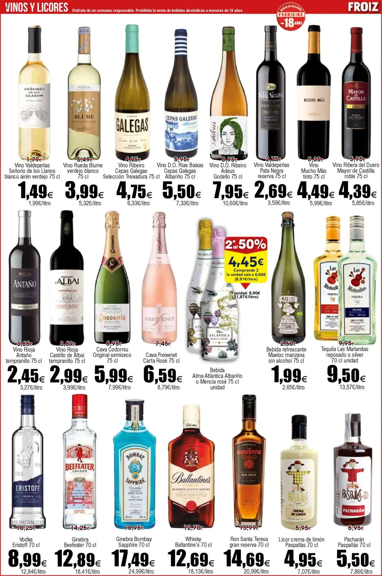 Froiz folleto │ válido desde el 21.10.2025 | Página: 17 | Productos: Licor, Vino, Manzana, Crema