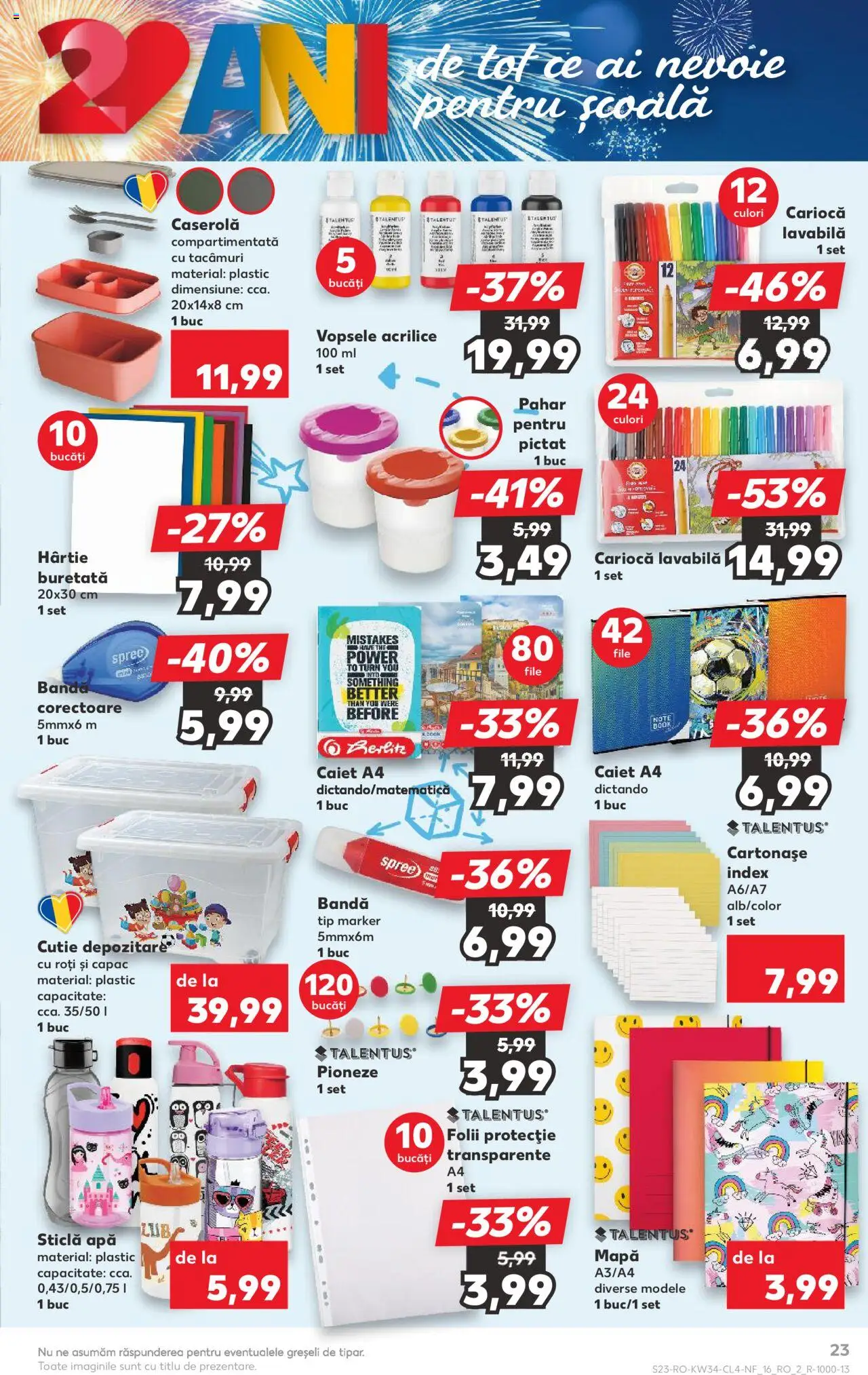 Catalog Kaufland - București – valabil de la 20.08.2025 | Pagină: 23 | Produse: Notebook, Cutie, Türk kahvesi öğütme değirmeni, Apă