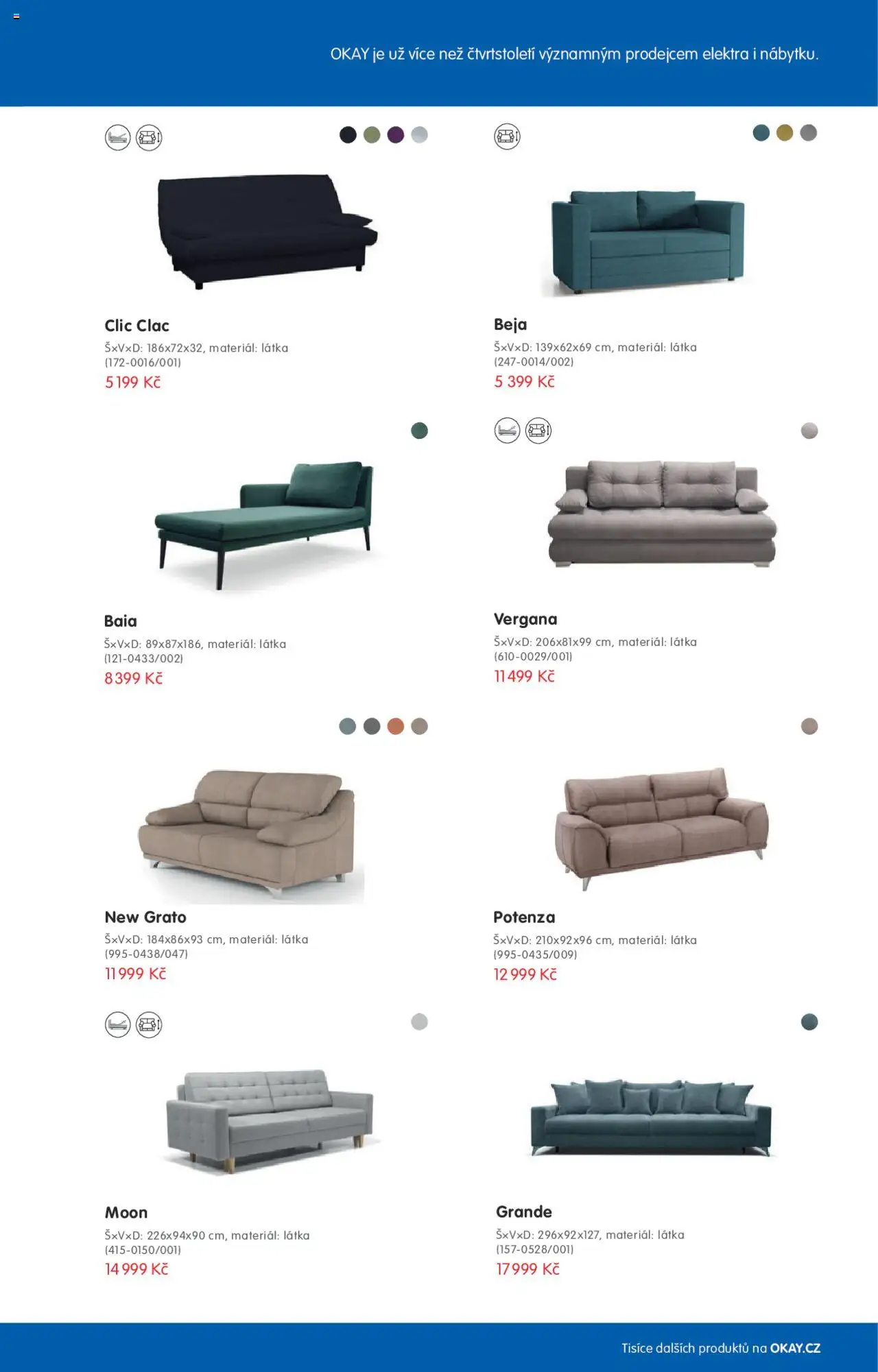OKAY katalog - Sedačky od 01.03.2023 | Strana: 21 | Produkty: Pěna na holení, Prášek na praní, Koš na prádlo, Papír na pečení