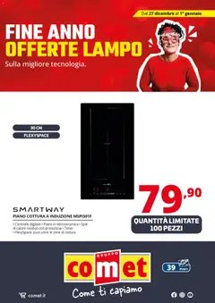 Anteprima del volantino Volantino Comet	 valido a partire dal 27.12.2025 | Pagina: 70 | Prodotti: Piano cottura