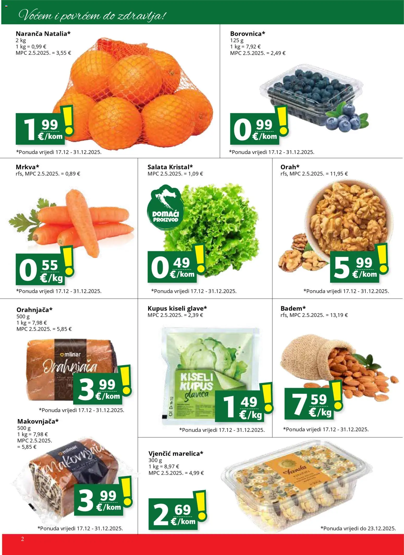 Djelo katalog | vrijedi od 17.12.2025 | Stranica: 2 | Proizvodi: Salata, Kupus