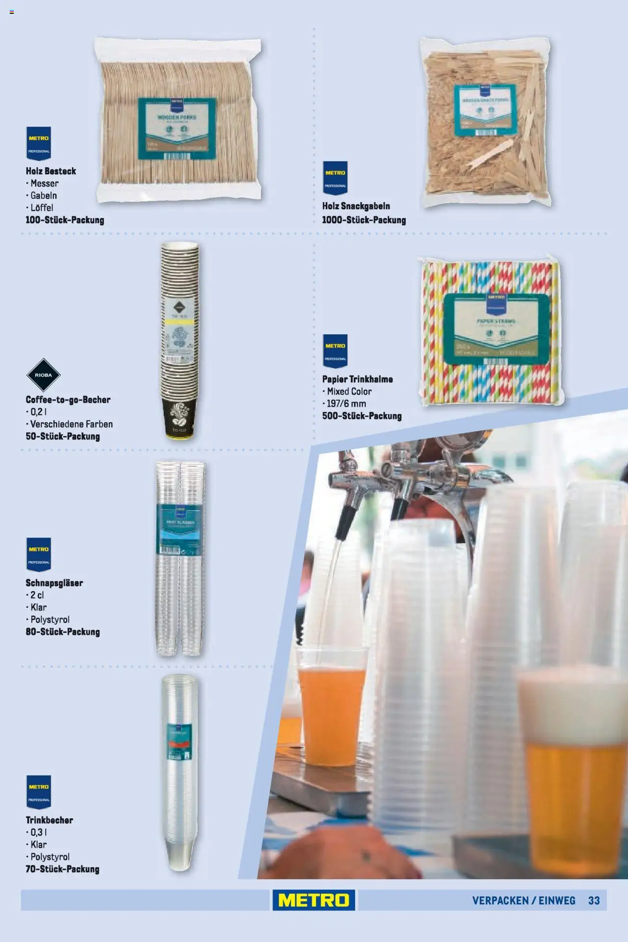 Metro Sortimentskatalog Vereine & Feste – gültig ab 01.06.2024 | Seite: 33