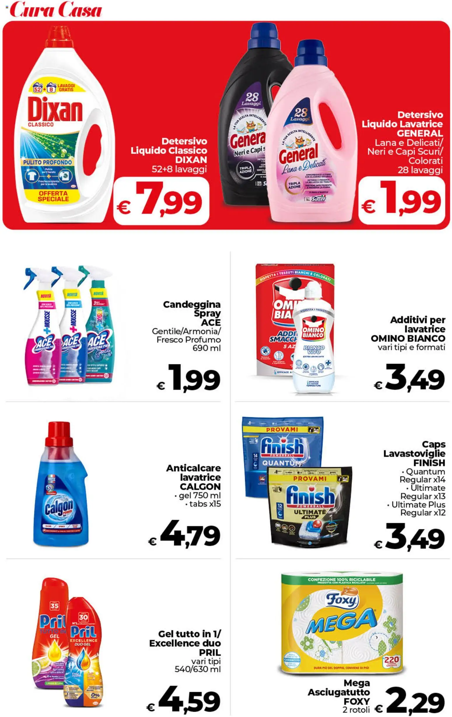 Volantino COOP del 17.03.2026 | Pagina: 39 | Prodotti: Anticalcare, Lavatrice, Lavastoviglie, Asciugatutto