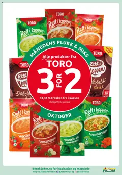 Forhåndsvisning av TORO Rett i koppen Blomkål- og brokkolisuppe, Blomkål- og brokkolisuppe. Varm, spis og nyt! gyldig fra 14.10.2025 | Side: 5