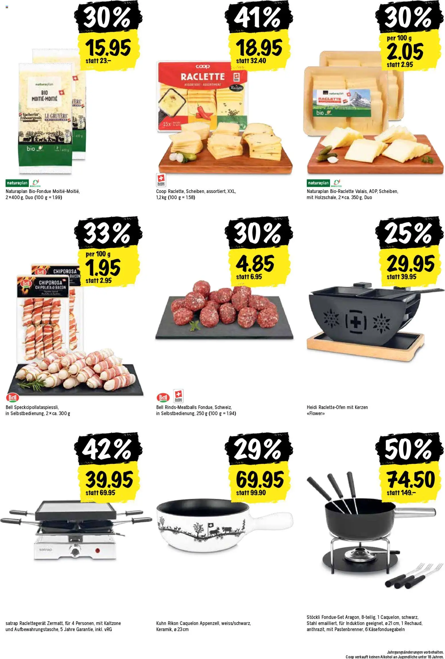 Coop Aktionen – gültig ab 06.11.2025 | Seite: 24 | Produkte: Raclette, Fondue, Grill