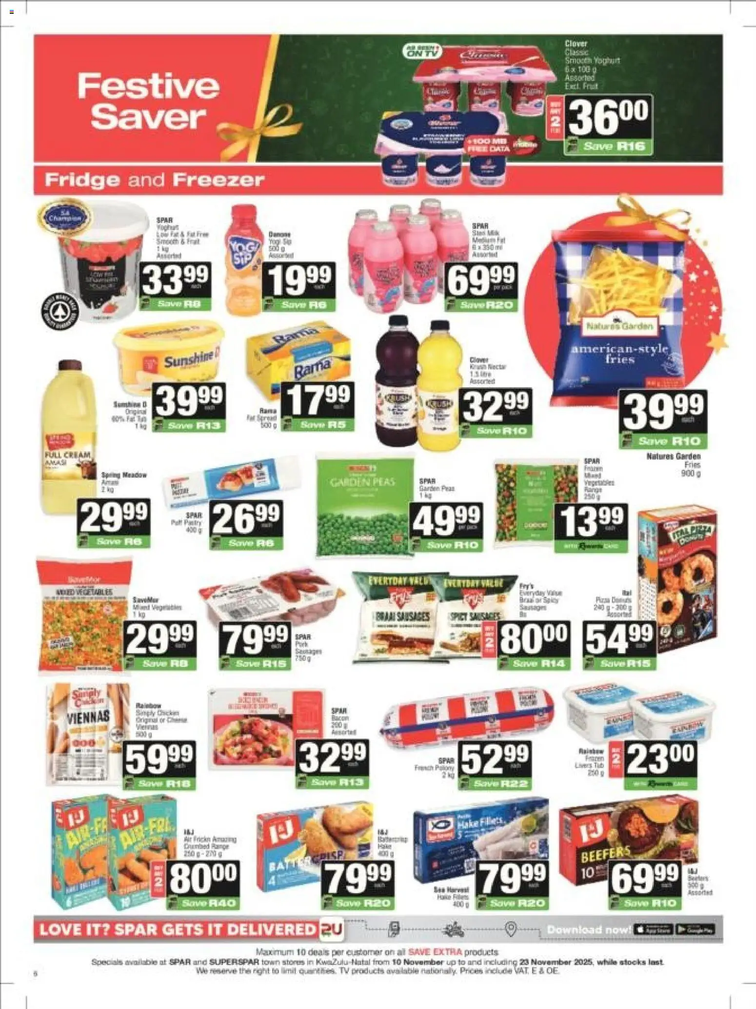 New Superspar catalogue – valid from 10.11.2025 | Page: 22 | Products: Data, Freezer, Yoghurt, Fridge