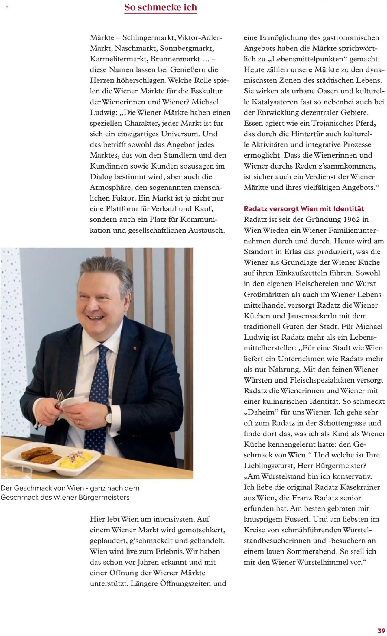 Radatz Schmeckt gültig ab 28.07.2025 | Seite: 39 | Produkte: Wurst