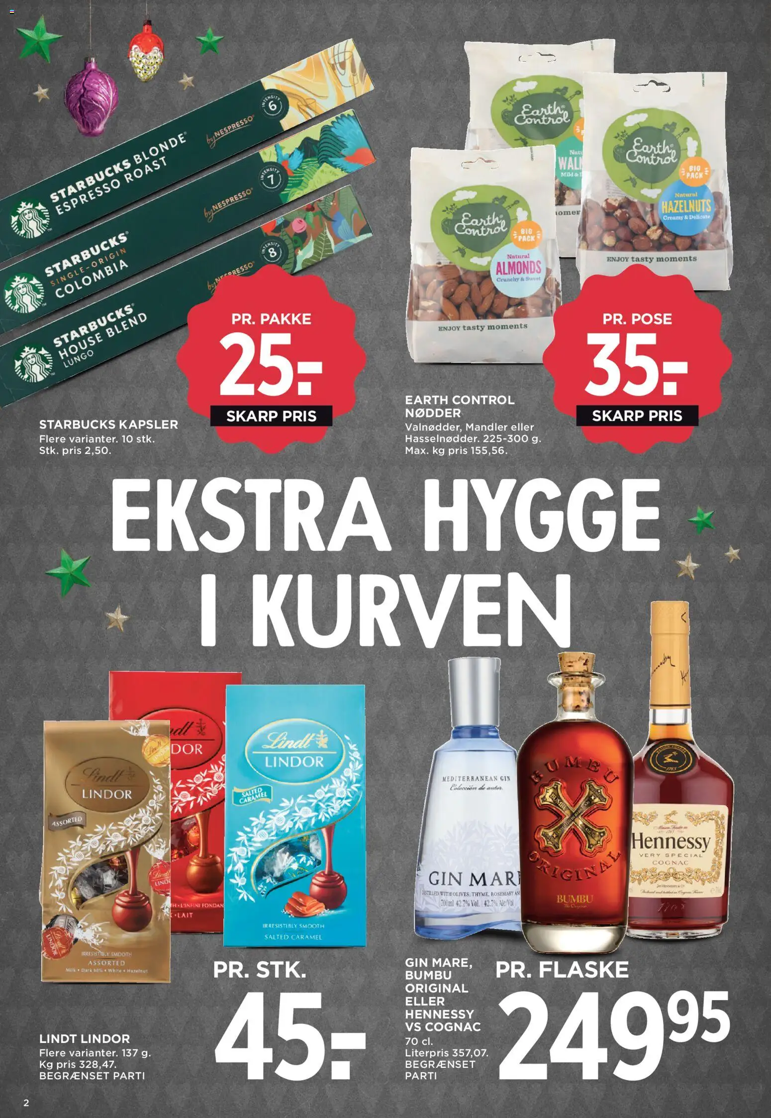 Meny tilbudsavis – gyldig fra 21.11.2025 | Side: 2 | Produkter: Gin, Nødder, Mandler