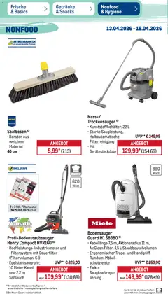 Metro Prospekt 	 ab 13.04.2026 gültig | Seite: 48 | Produkte: Kabel, Miele