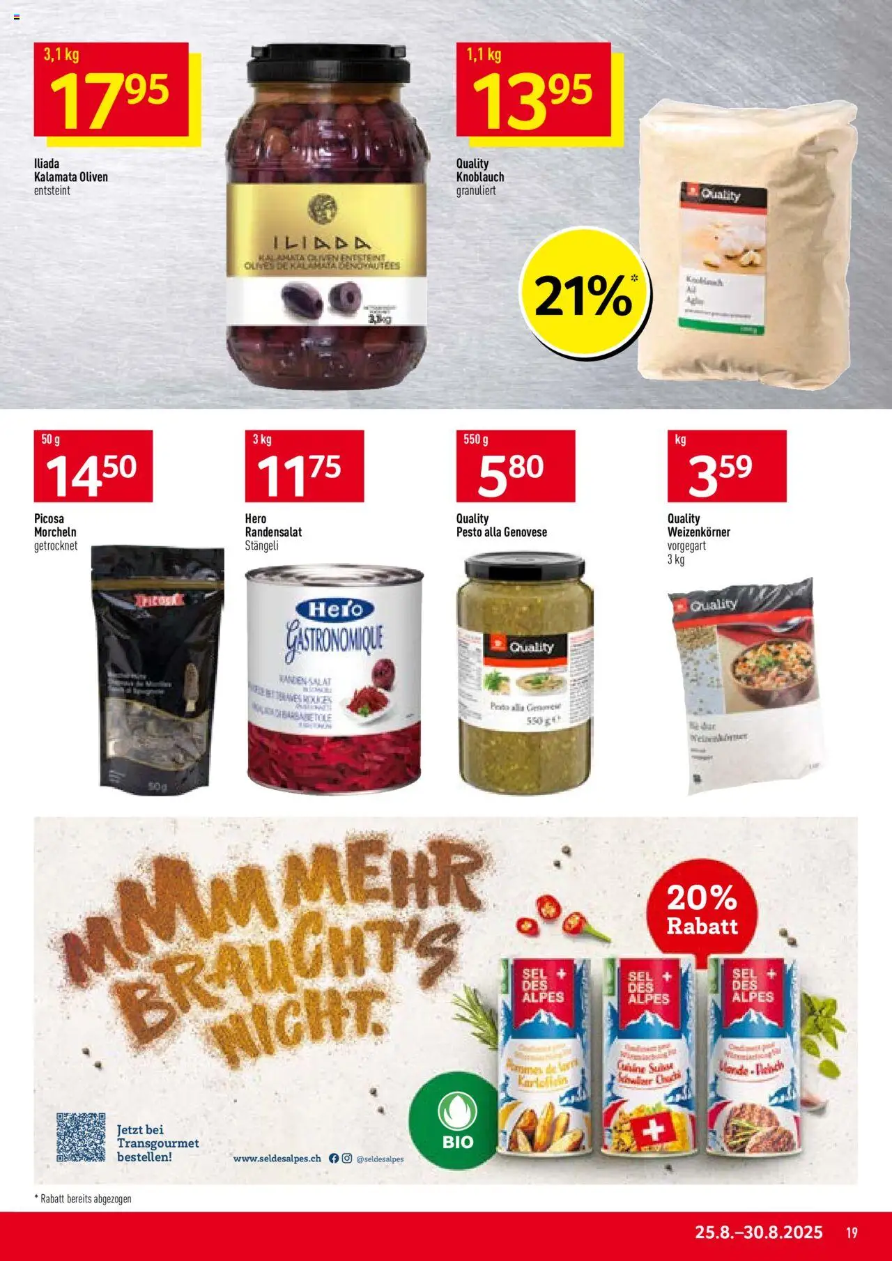 Prodega Aktionen ab 25.08.2025 | Seite: 19 | Produkte: Knoblauch, Salat