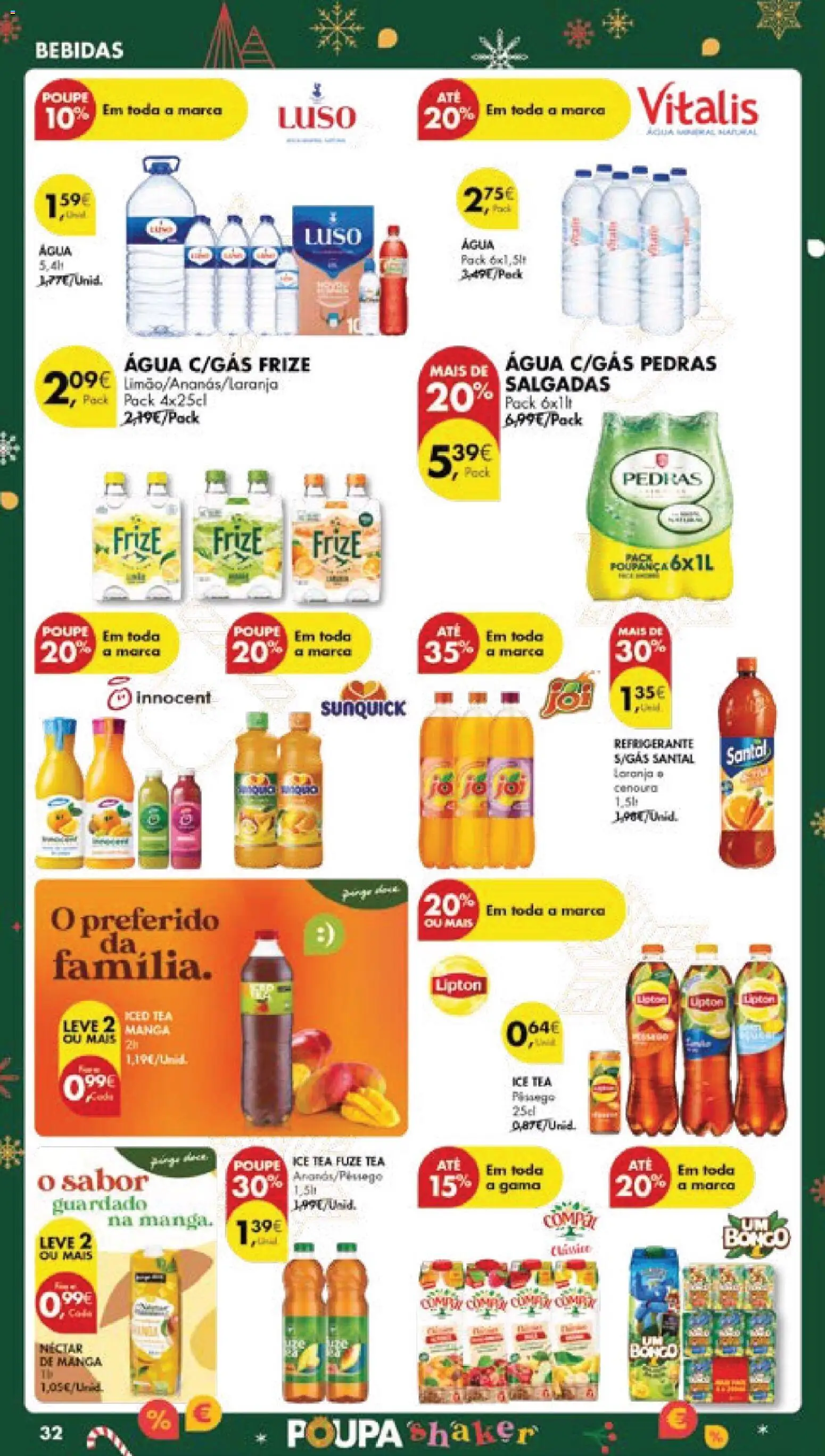 Pingo Doce folheto │ válido de 16.12.2025 | Página: 38 | Produtos: Agua, Refrigerante, Cenoura, Água mineral