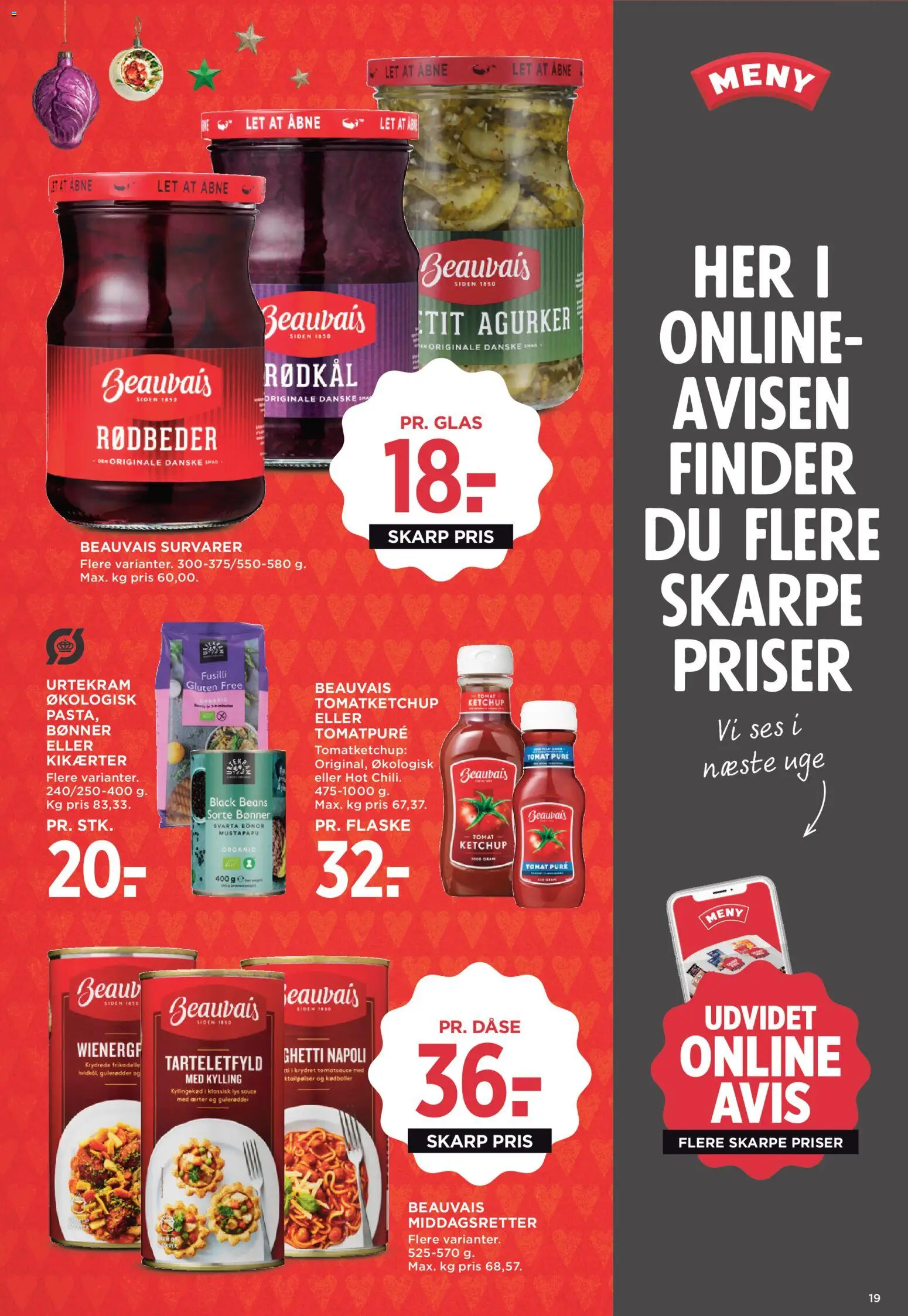 Meny tilbudsavis – gyldig fra 28.11.2025 | Side: 27 | Produkter: Ketchup, Rødkål, Sorte Bønner, Ærter