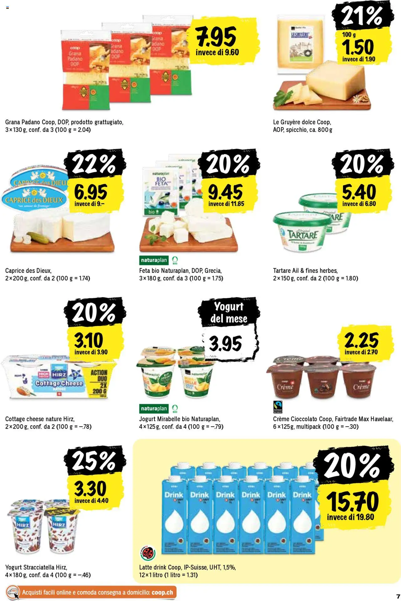 Coop - Una settimana di azioni ab 07.08.2025 | Seite: 7 | Produkte: Feta, Creme