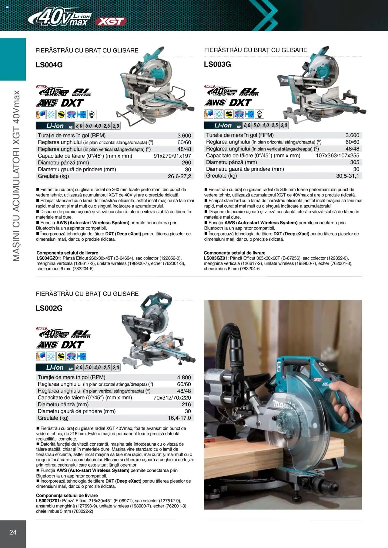 Noul catalog Makita – valabil de la 08.01.2025 | Pagină: 24 | Produse: Aspirator