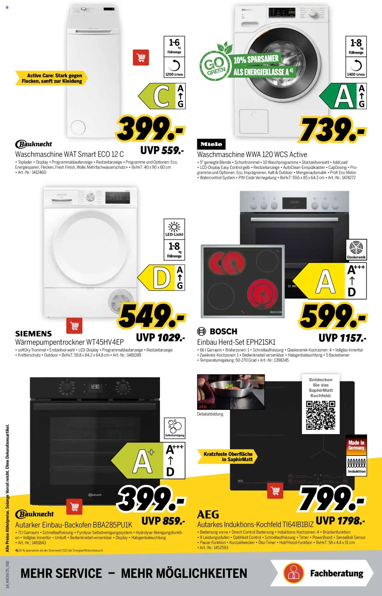 Medimax Prospekt 	 – gültig ab 20.09.2025 | Seite: 4 | Produkte: Miele, Bosch, Siemens, Toplader