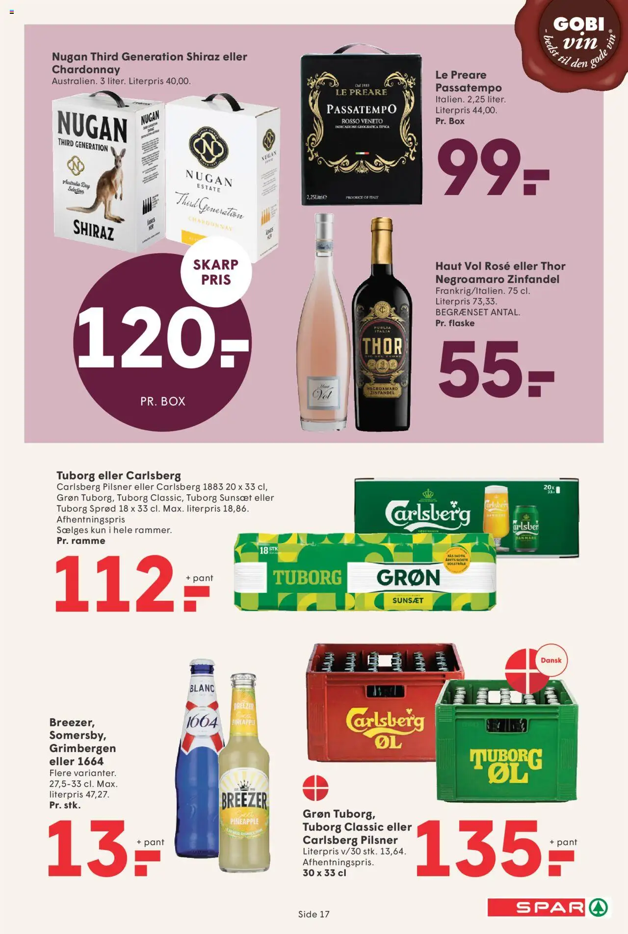 Spar Tilbudsavis gyldig fra 04.07.2025 | Side: 17 | Produkter: Vin