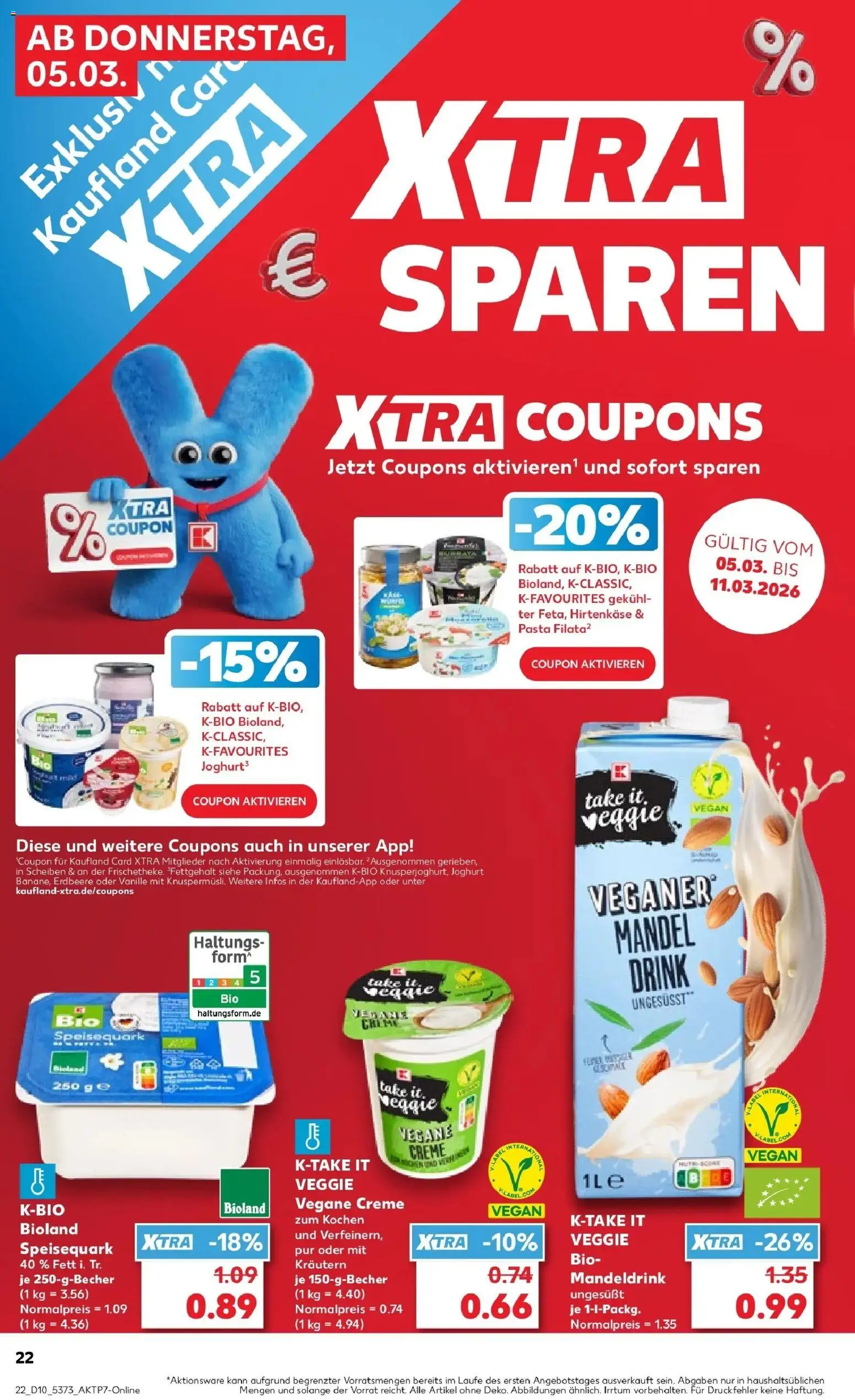 Kaufland Prospekt Schwentinental	 – gültig ab 05.03.2026 | Seite: 26 | Produkte: Quark, Joghurt, Creme, Pasta