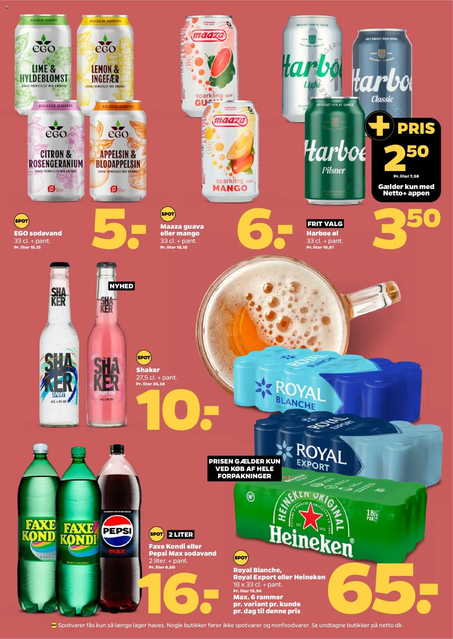Netto tilbudsavis – gyldig fra 25.10.2025 | Side: 27 | Produkter: Rammer, Mango, Sodavand, Faxe Kondi