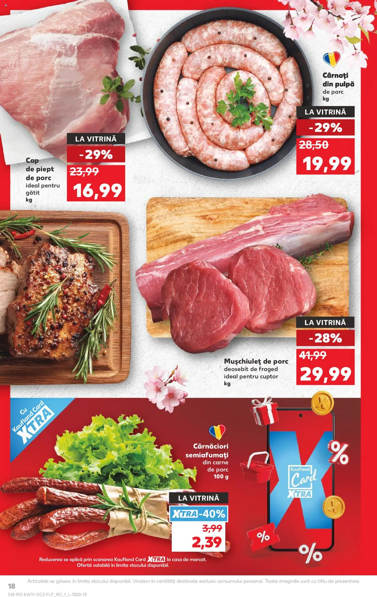 Noul catalog Kaufland – valabil de la 11.03.2026 | Pagină: 18 | Produse: Cuptor, Vitrină, Carne De Porc, Cârnați