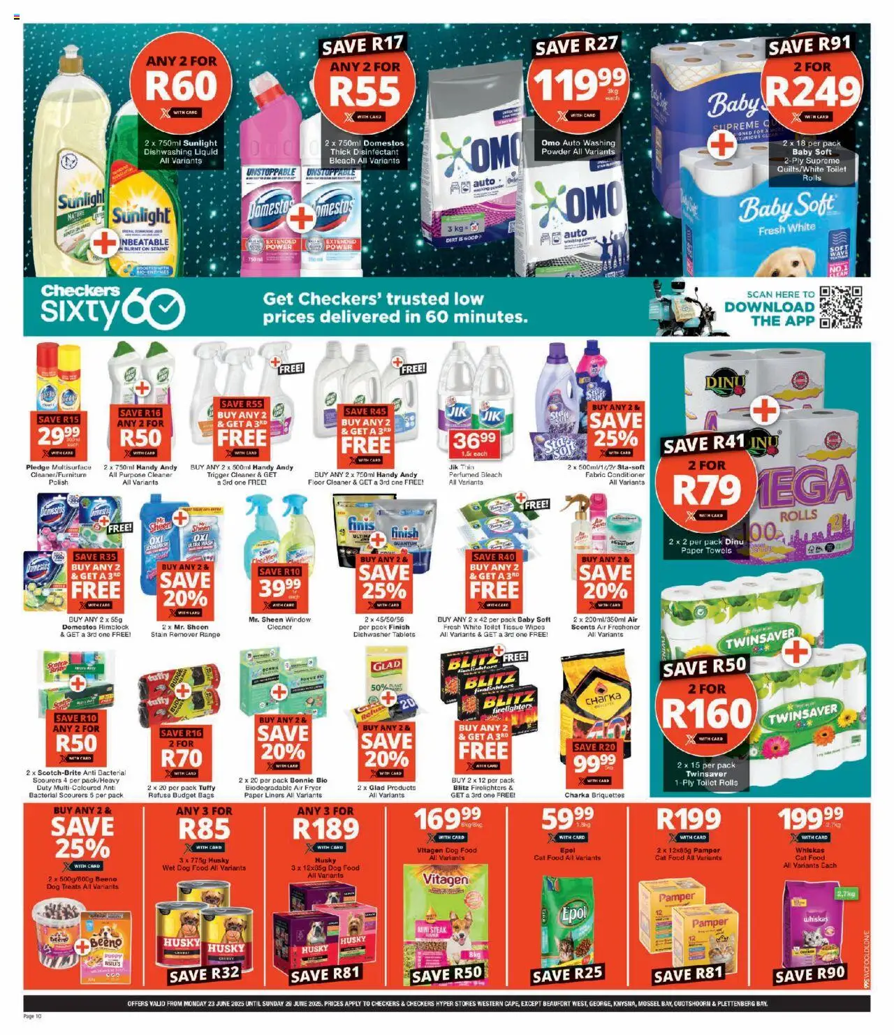 Checkers Western Cape - XXL Savings Week 3 Deals │ valid from 23.06.2025 | Page: 10 | Products: Fryer, Steak, Disinfectant, Stain remover