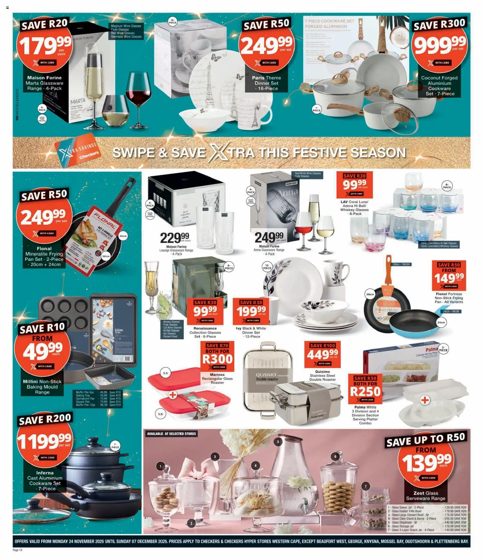 New Checkers catalogue – valid from 24.11.2025 | Page: 18 | Products: PC, Tray, Platter, Glasses