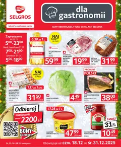 Pogląd oferty "Selgros cash&carry Gazetka - Oferta dla gastronomii" - ważna od 18.12.2025
