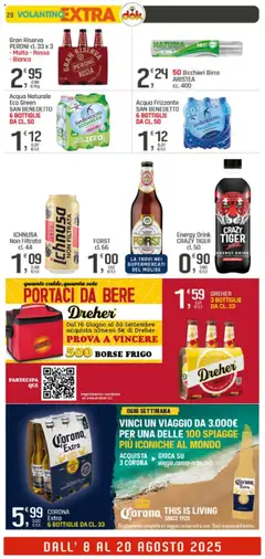 Volantino DOK del 08.08.2025 | Pagina: 20 | Prodotti: Birra, Acqua, Acqua naturale