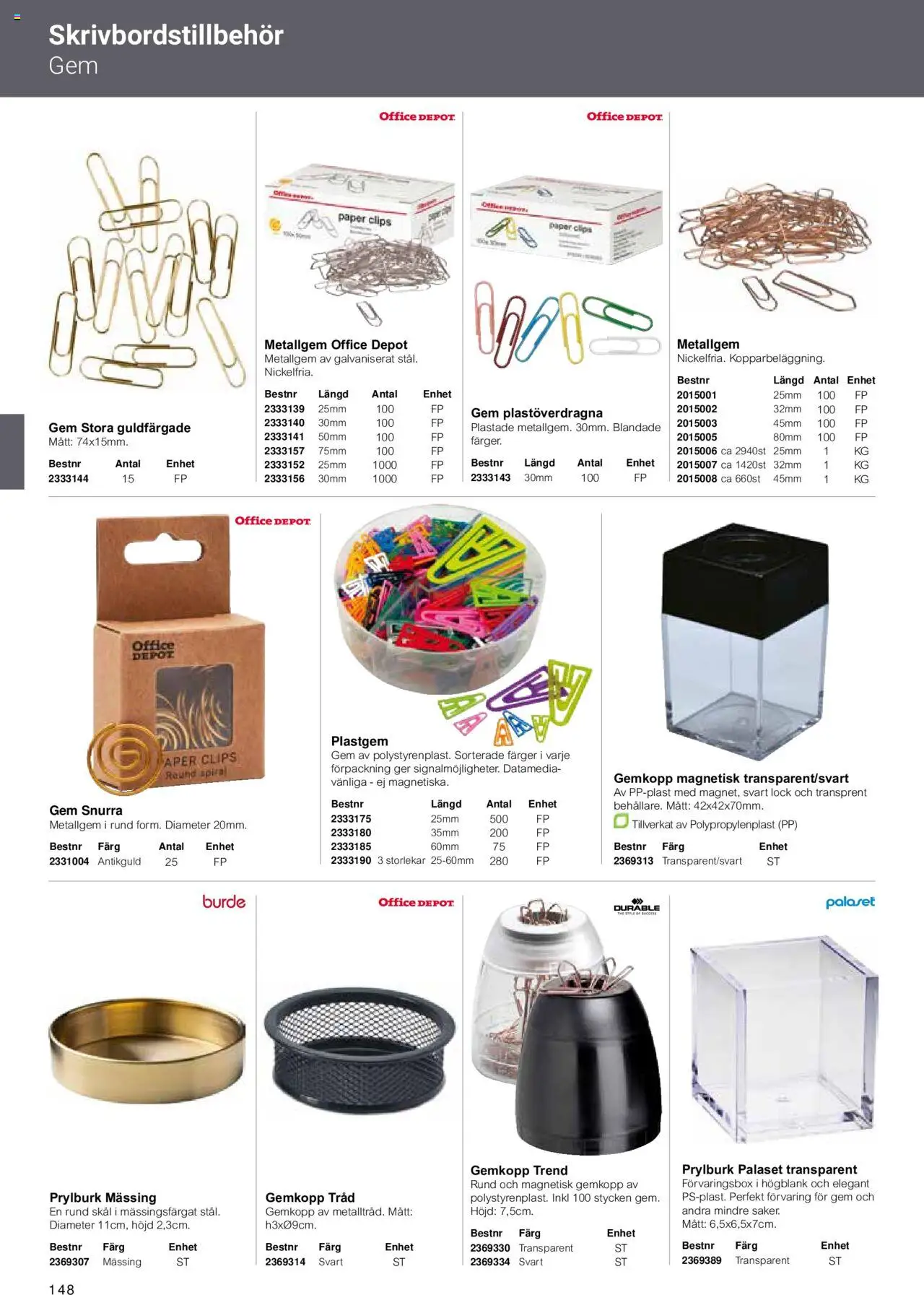 Office Depot reklamblad aktuell från 15.02.2024 | Sida: 150 | Produkter: Gem