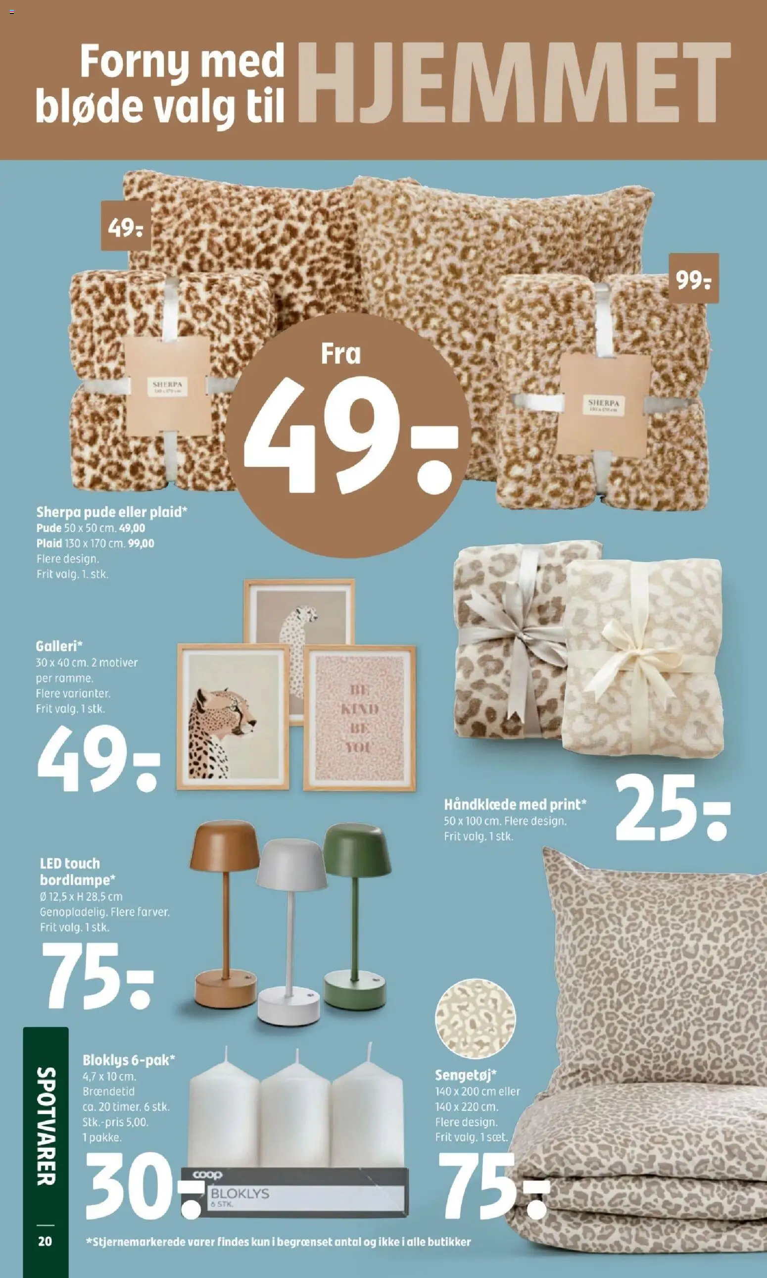 Coop 365 tilbudsavis – gyldig fra 05.03.2026 | Side: 22 | Produkter: Pude, Håndklæde