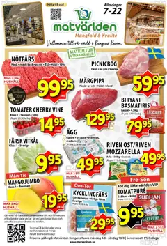 Matvärlden - erbjudanden - Förhandsvisning av reklamblad från butik Matvärlden aktuell från 04.08.2025