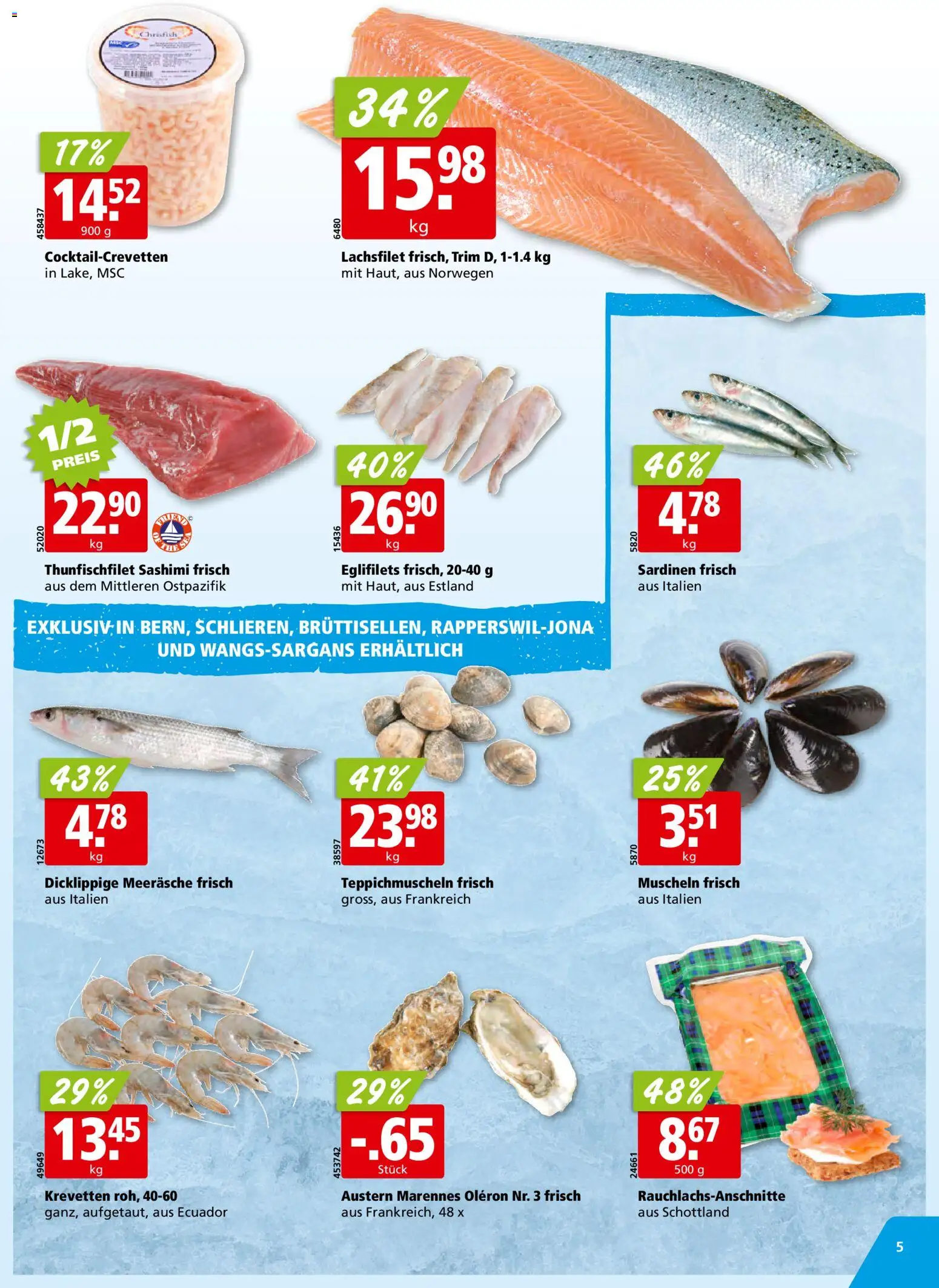 Aligro aktionen Schlieren, Gossau SG, Frauenfeld, Rapperswil-Jona, Sargans, Bern – gültig ab 20.04.2026 | Seite: 5