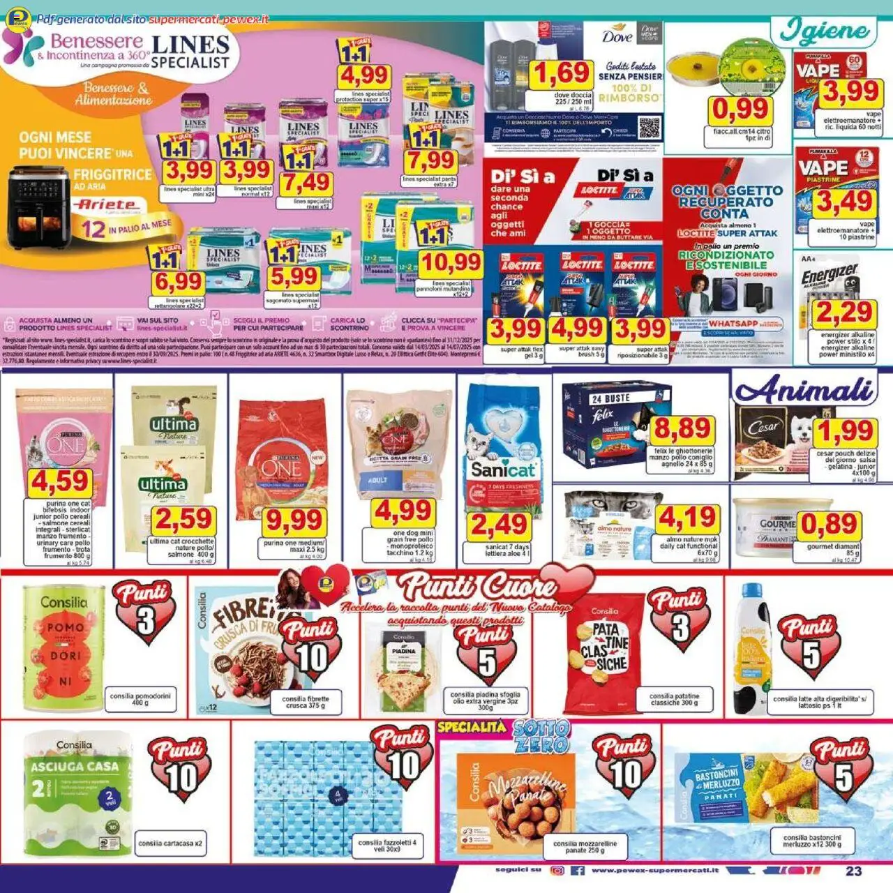 Volantino Pewex del 13.06.2025 | Pagina: 23 | Prodotti: Salmone, Manzo, Olio, Friggitrice