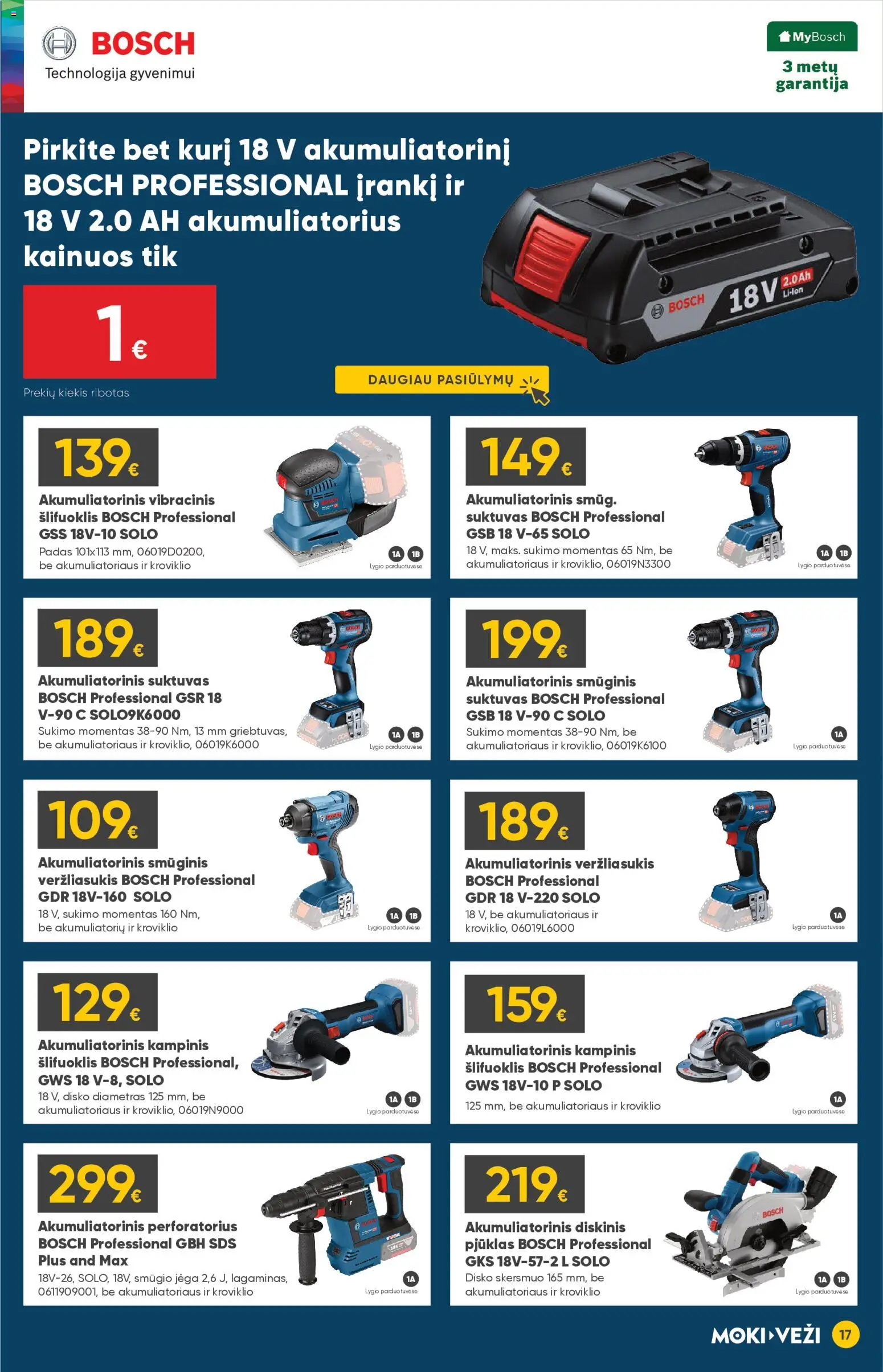 MOKI VEŽI akcijos nuo 05.02.2026 | Puslapis: 17 | Prekių: Akumuliatorius