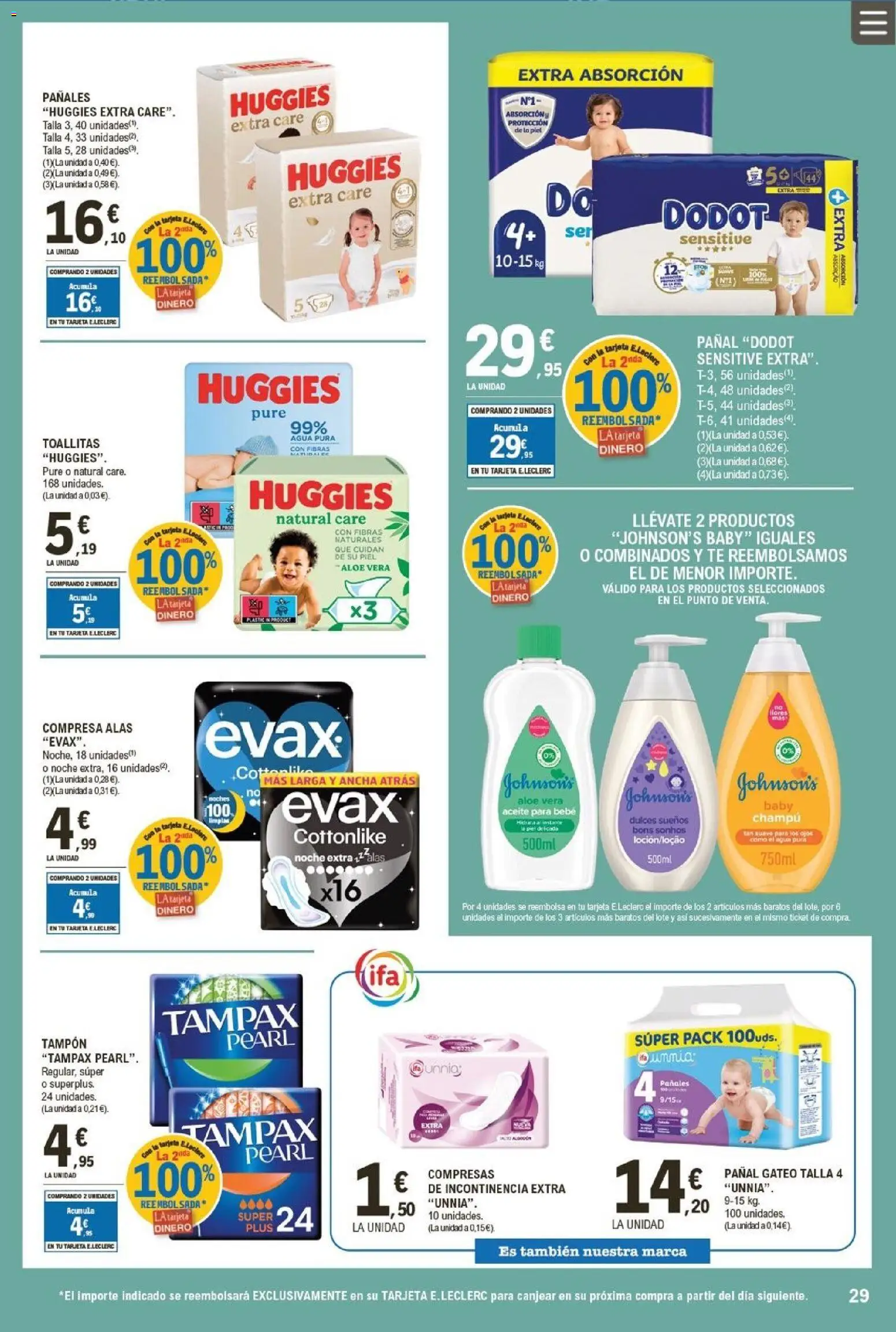E.Leclerc folleto │ válido desde el 04.02.2026 | Página: 29 | Productos: Champú, Aceite, Té, Γλυφιτζούρι