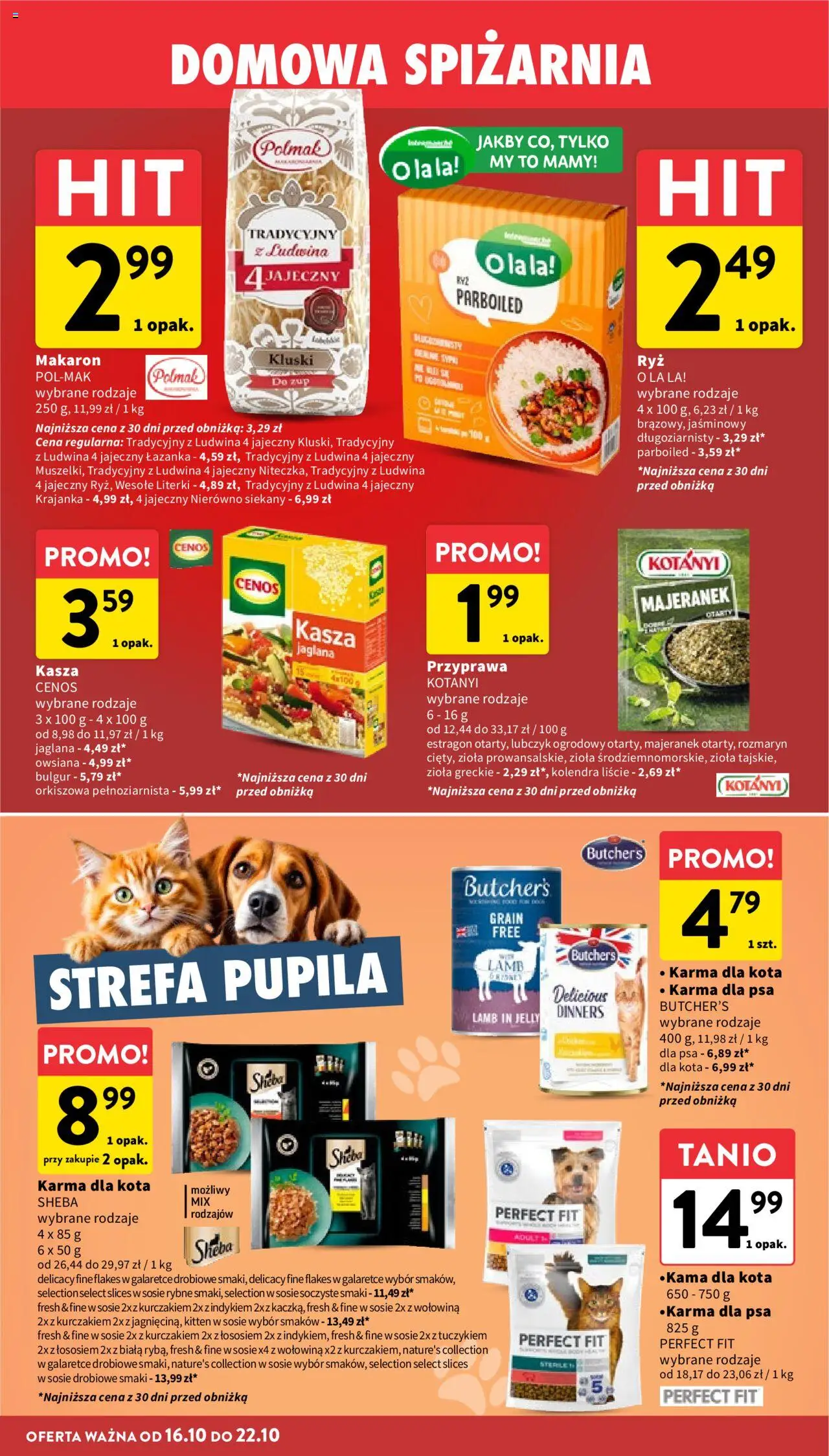 Intermarche Gazetka od 16.10.2025 | Strona: 28 | Produkty: Kasza, Bulgur, Karma dla kota, Karma dla psa