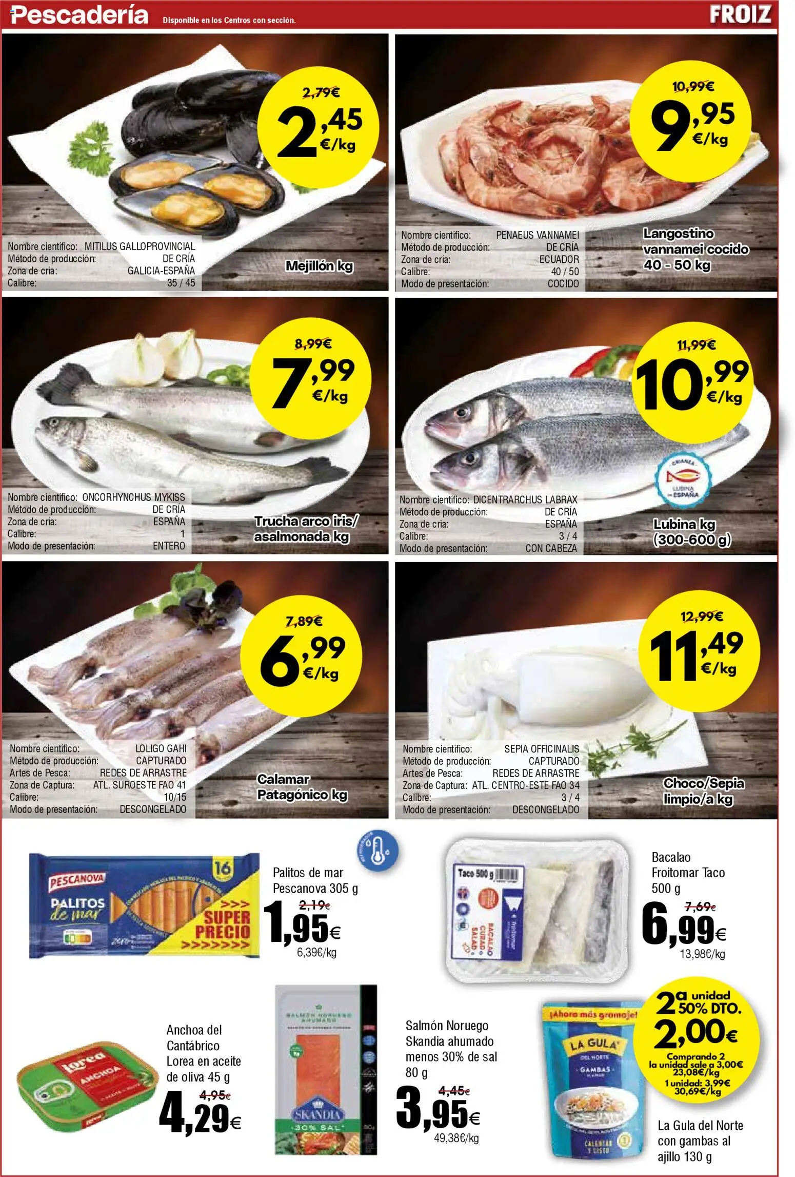 Froiz folleto │ válido desde el 11.02.2026 | Página: 5 | Productos: Aceite, Anchoa, Langostino