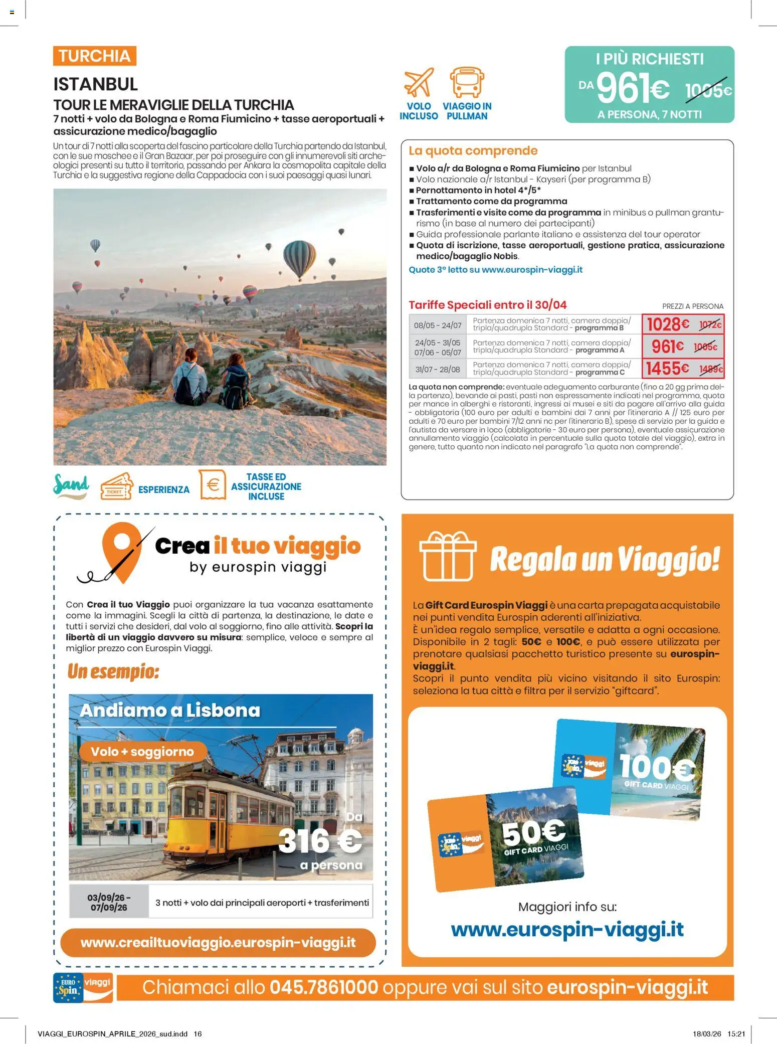 Volantino Eurospin del 02.04.2026 | Pagina: 16 | Prodotti: Letto