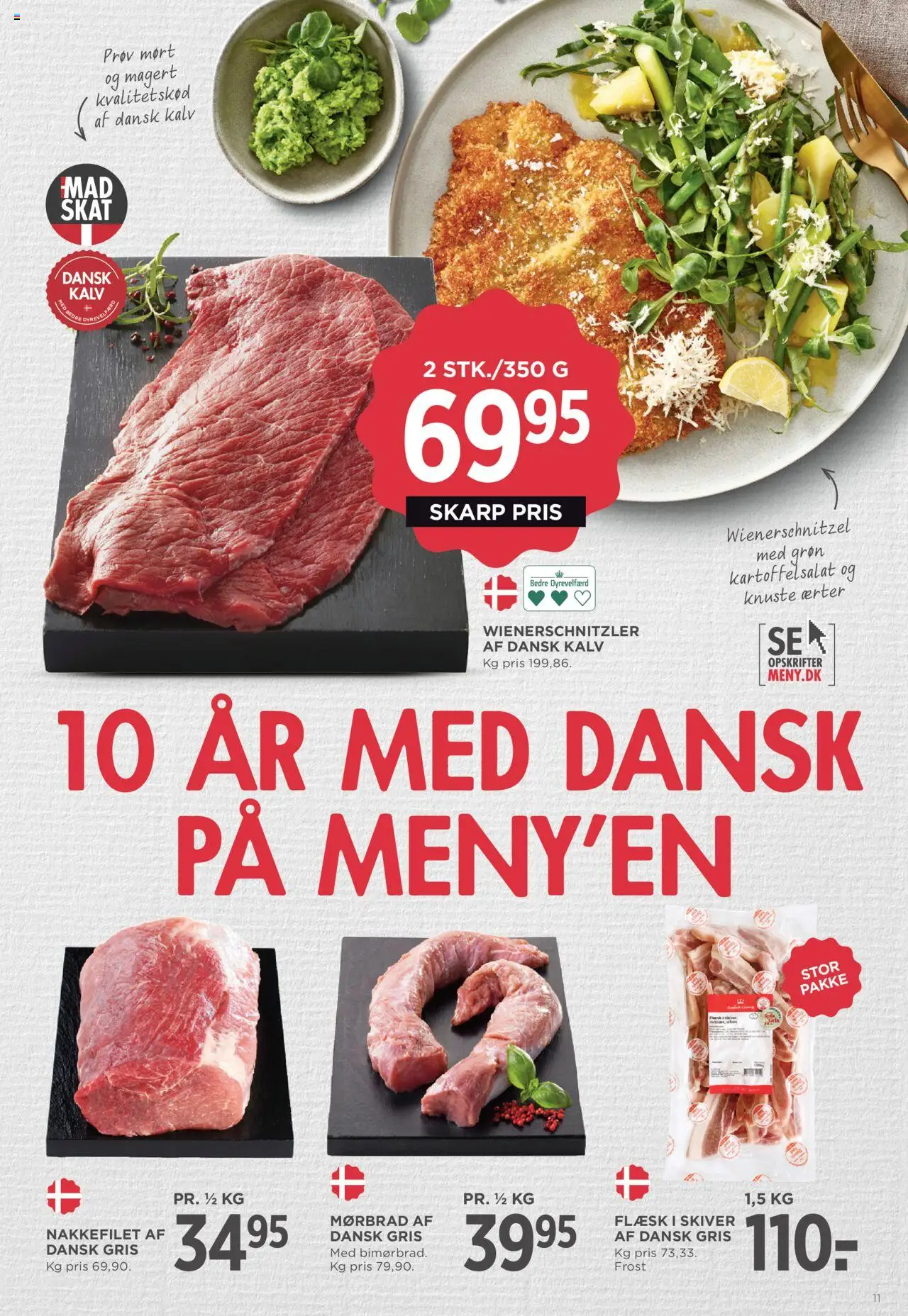Meny Tilbudsavis gyldig fra 29.08.2025 | Side: 13 | Produkter: Kartoffelsalat, Nakkefilet, Ærter